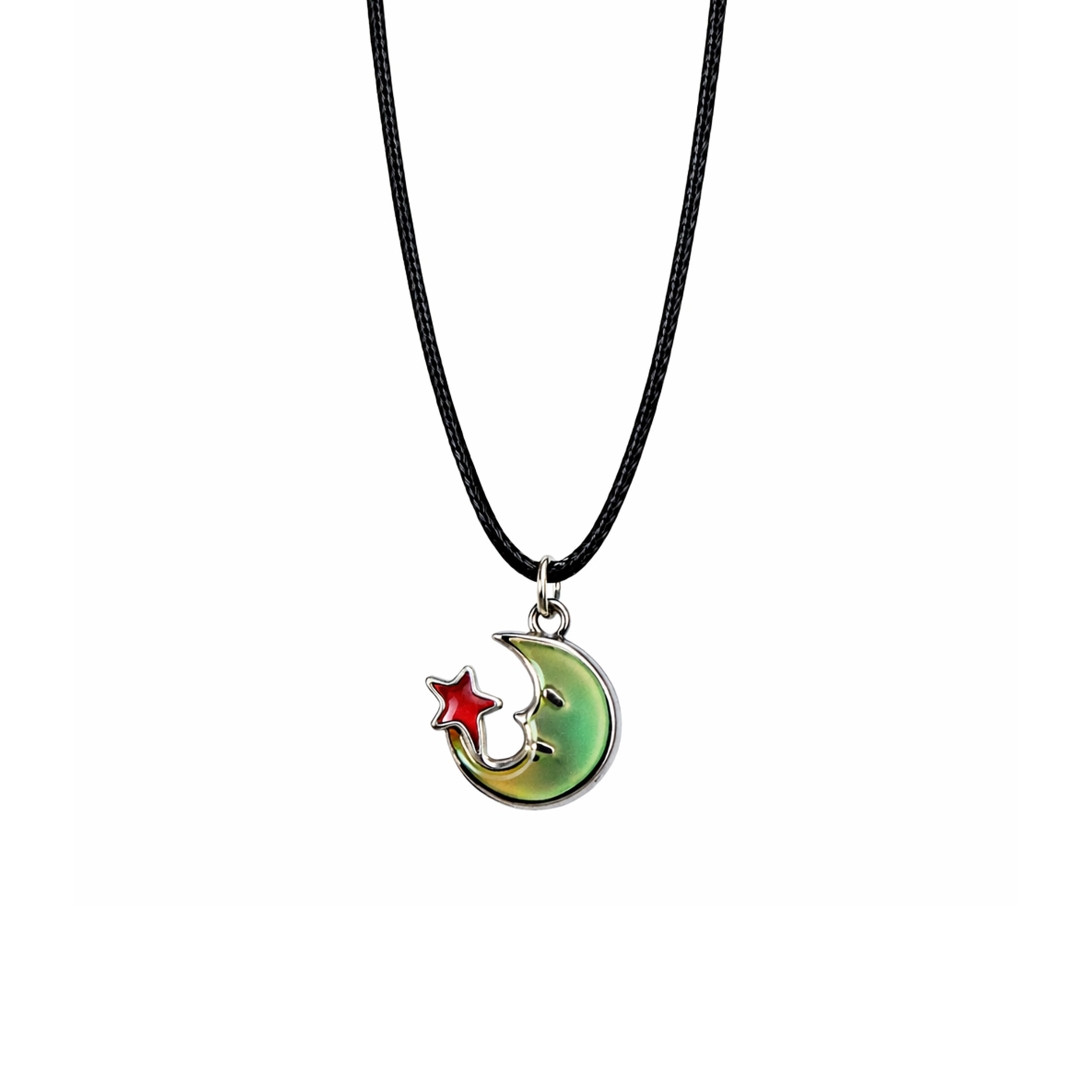 Color Changing Crescent Moon Charm Mood Necklace All Products Color Changing Crescent Moon Charm Mood Necklace All Products