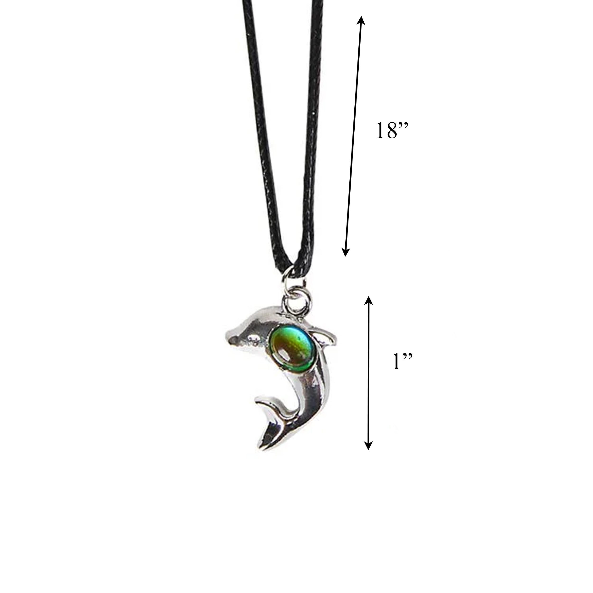 Color Changing Dolphin Charm Mood Necklace All Products Color Changing Dolphin Charm Mood Necklace All Products 2