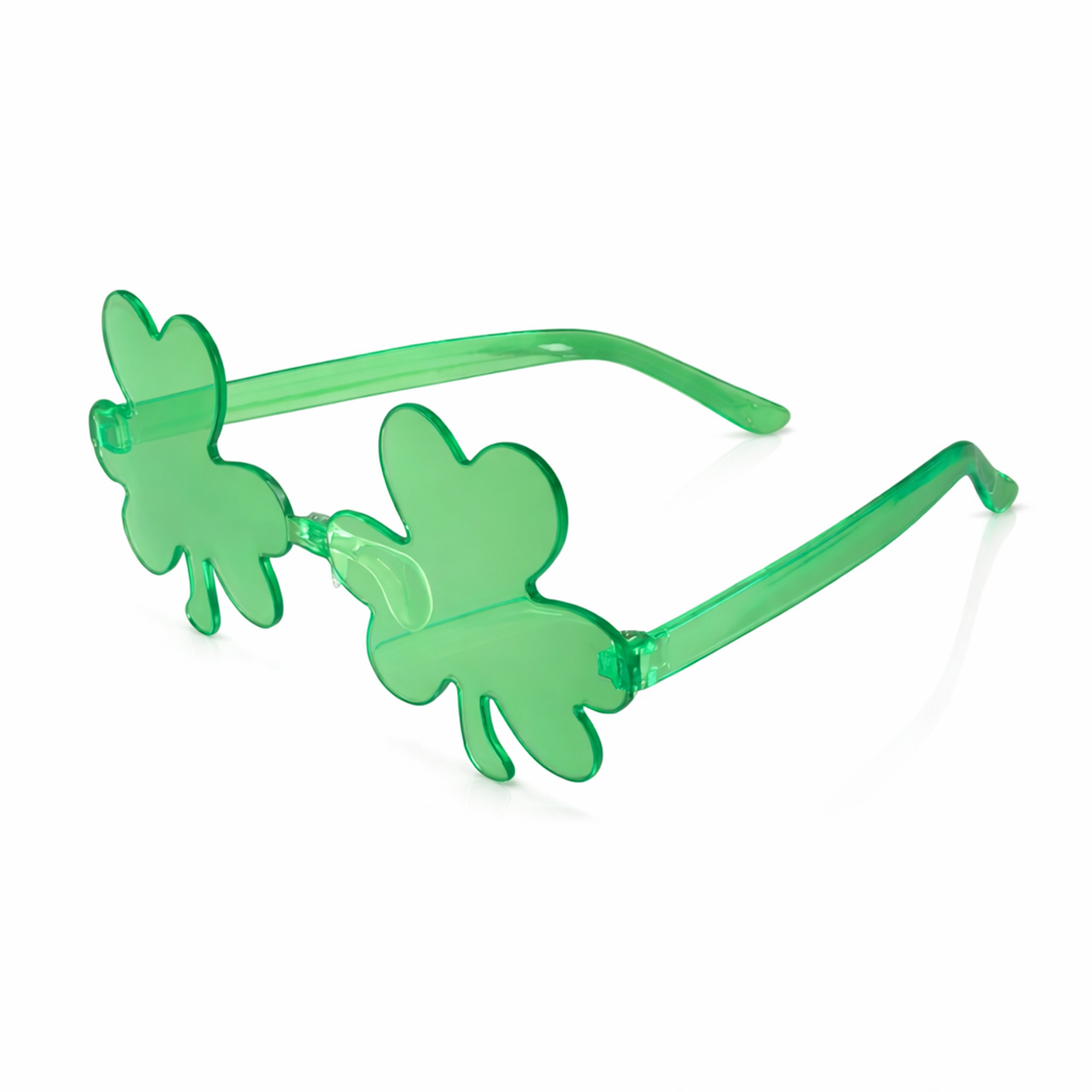 Unlit Shamrock Shaped Green Frameless Fashion Glasses All Products Unlit Shamrock Shaped Green Frameless Fashion Glasses All Products 2