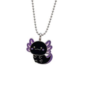 Color Changing Axolotl Charm Mood Necklace
