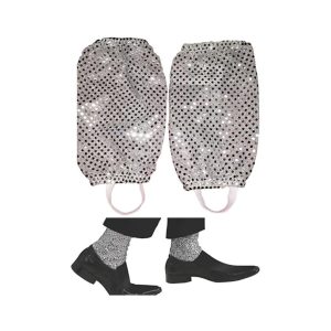 Silver Sequin Costume Socks Pair Sparkly Stage Ankle Covers Party Dancewear Accessory Silver Sequin Costume Socks Pair Sparkly Stage Ankle Covers Party Dancewear Accessory