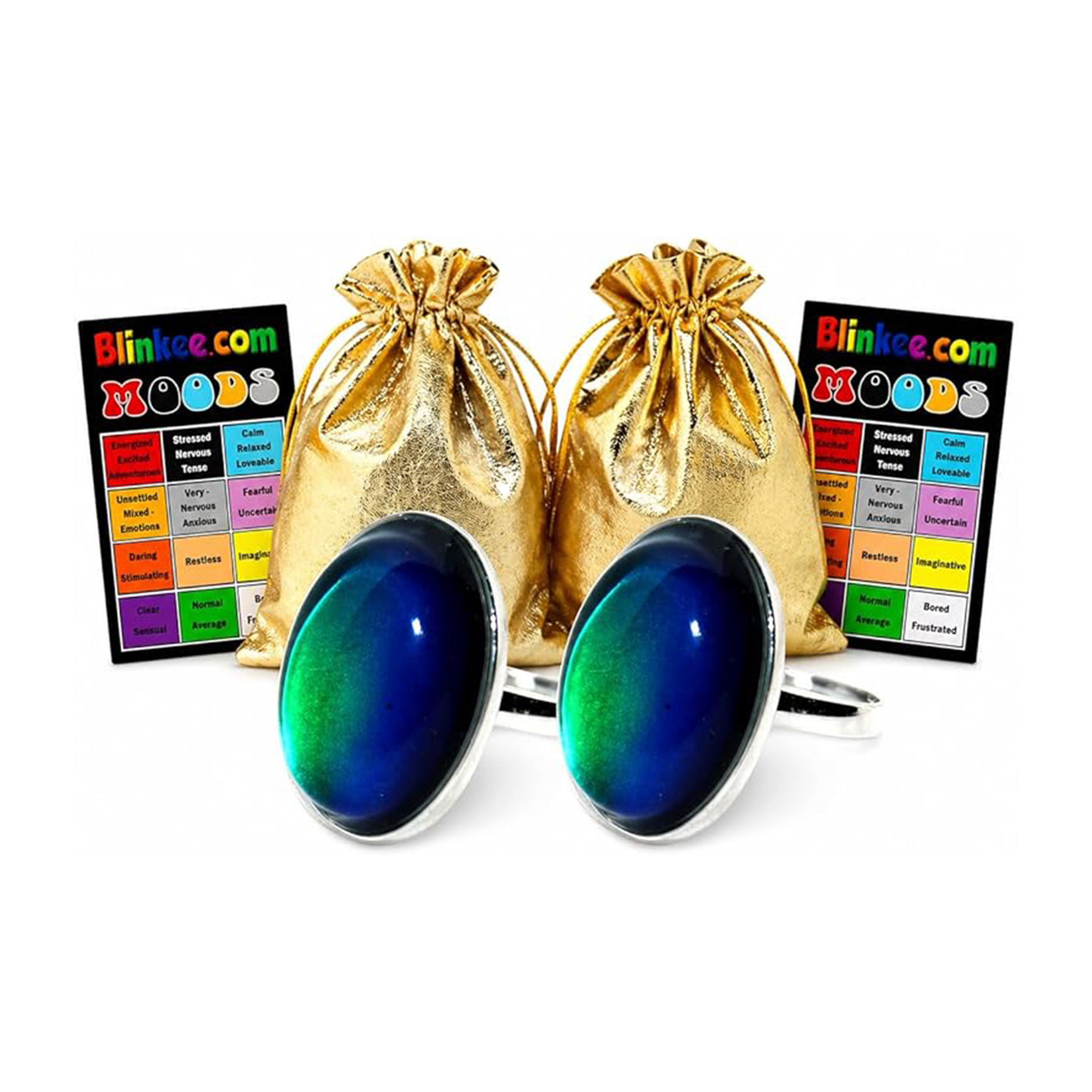 2 Pack Oval Color Changing Friendship Rings with Mood Guide Card All Products 2 Pack Oval Color Changing Friendship Rings with Mood Guide Card All Products