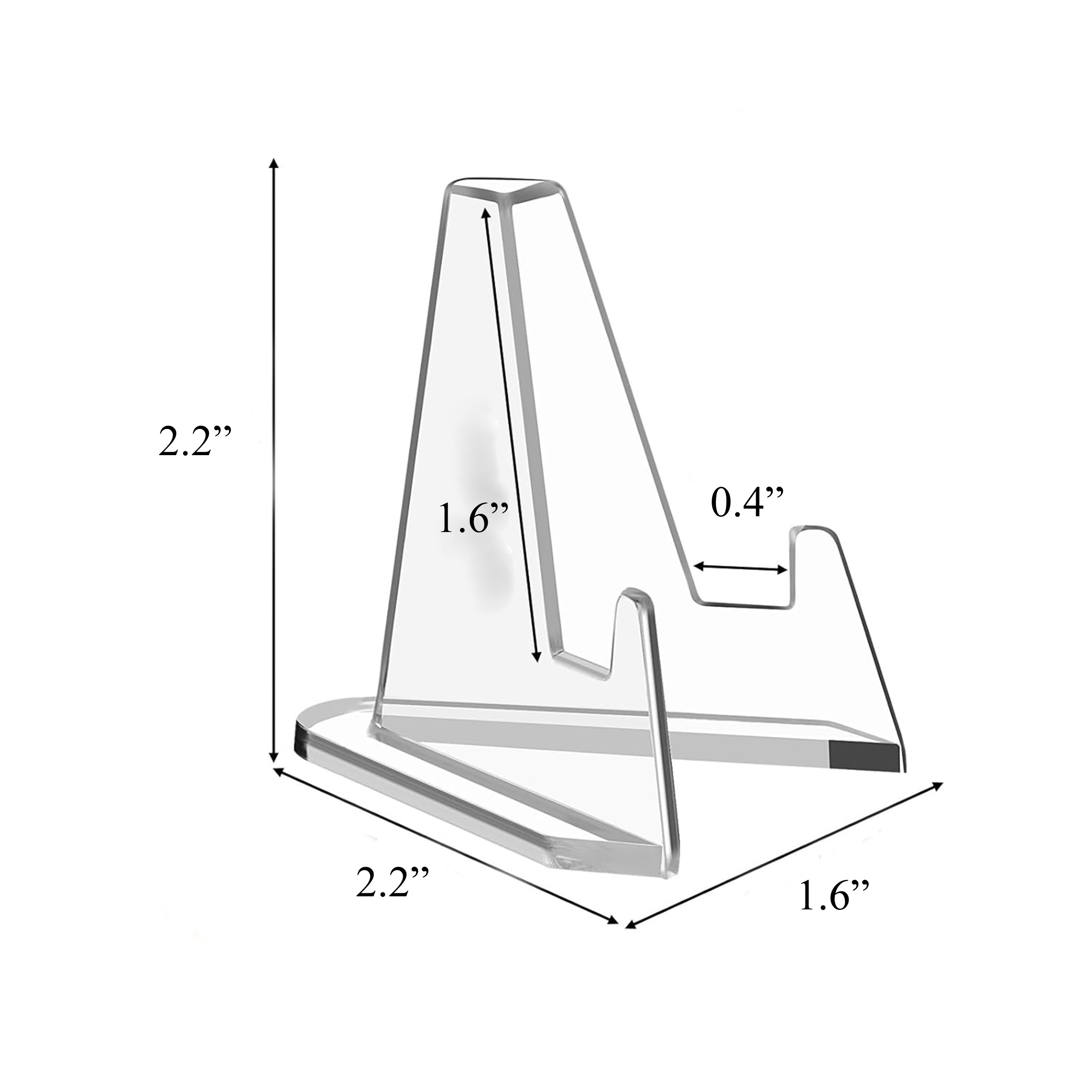 Clear Acrylic Triangular Easel Display Stand 4th of July Clear Acrylic Triangular Easel Display Stand 4th of July 2