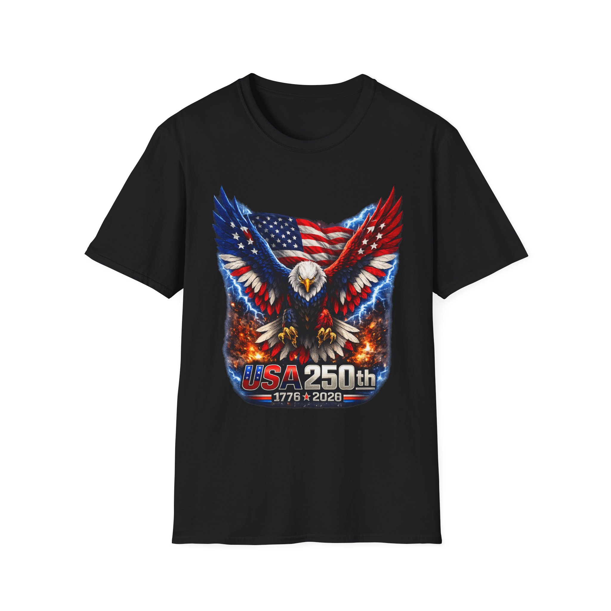 Patriotic Eagle T-Shirt — USA 250th 1776–2026 Anniversary 4th of July Patriotic Eagle T-Shirt — USA 250th 1776–2026 Anniversary 4th of July 3