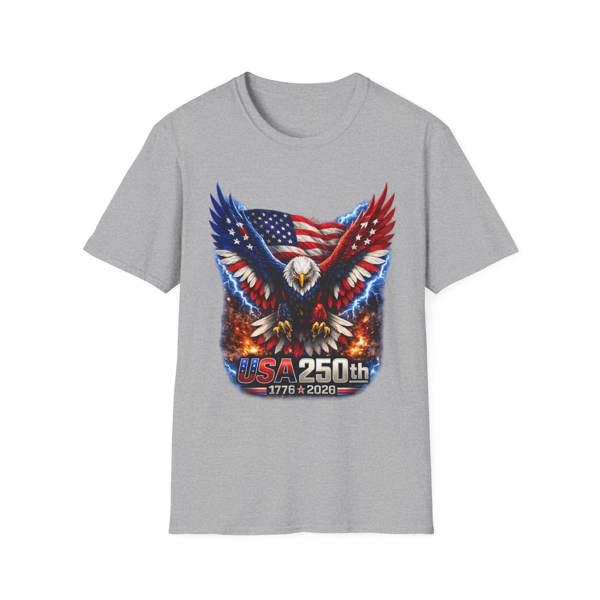 Patriotic Eagle T-Shirt — USA 250th 1776–2026 Anniversary 4th of July Patriotic Eagle T-Shirt — USA 250th 1776–2026 Anniversary 4th of July 15