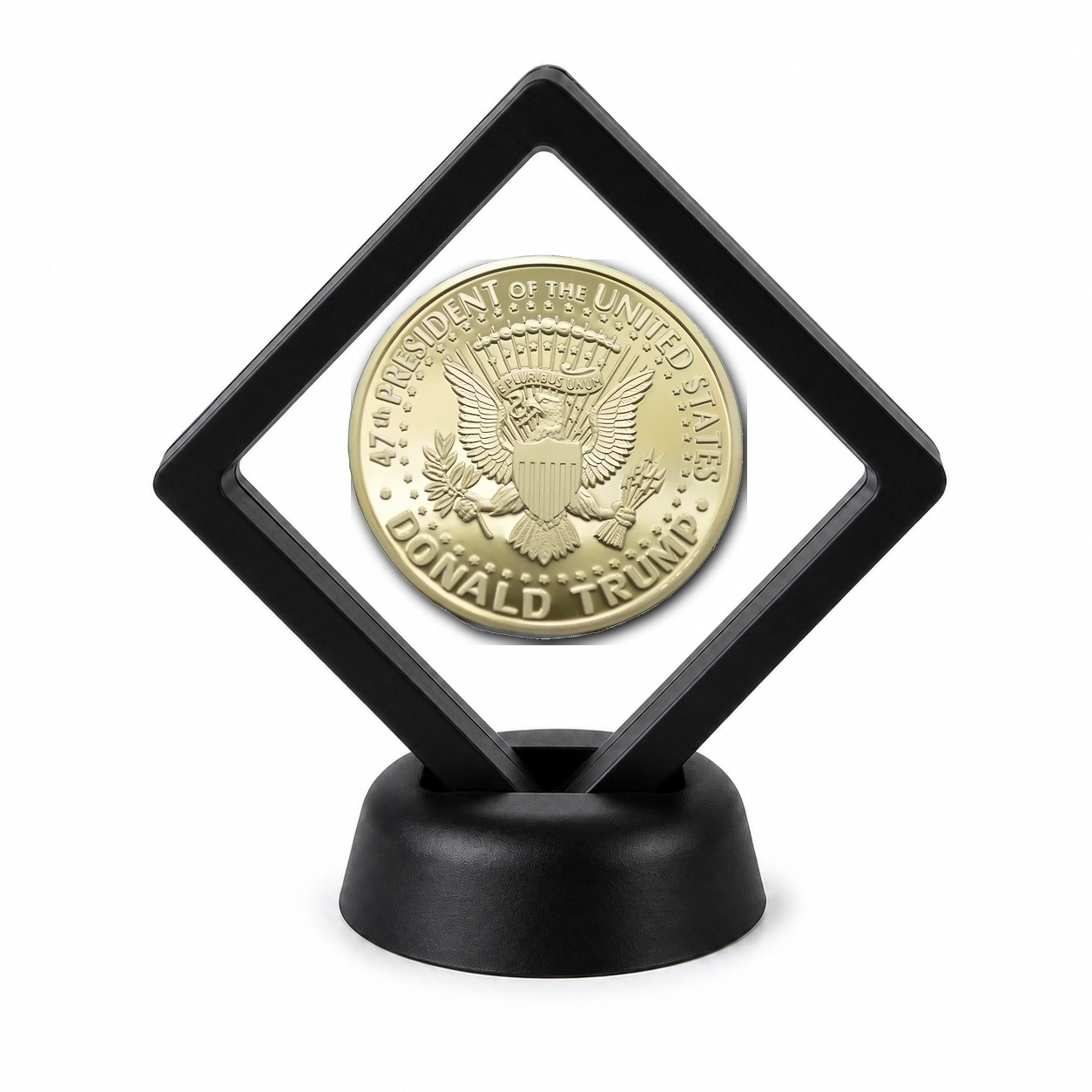 Donald Trump and Political Coin Display Stand with Coin of Choice Challenge Coins Donald Trump and Political Coin Display Stand with Coin of Choice Challenge Coins 16