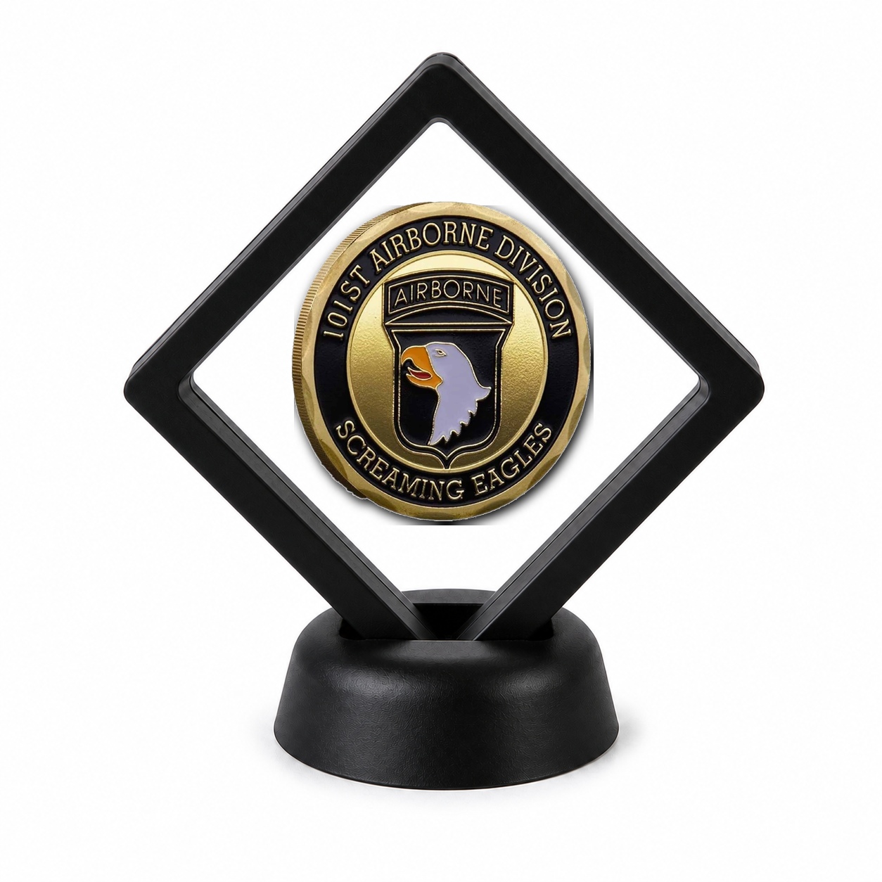 US Army Coin Display Stand with Coin of Choice Army Coins US Army Coin Display Stand with Coin of Choice Army Coins