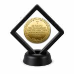 Christian Faith Coin Display Stand with Coin of Choice