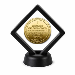 Christian Faith Coin Display Stand with Coin of Choice Challenge Coins Christian Faith Coin Display Stand with Coin of Choice Challenge Coins
