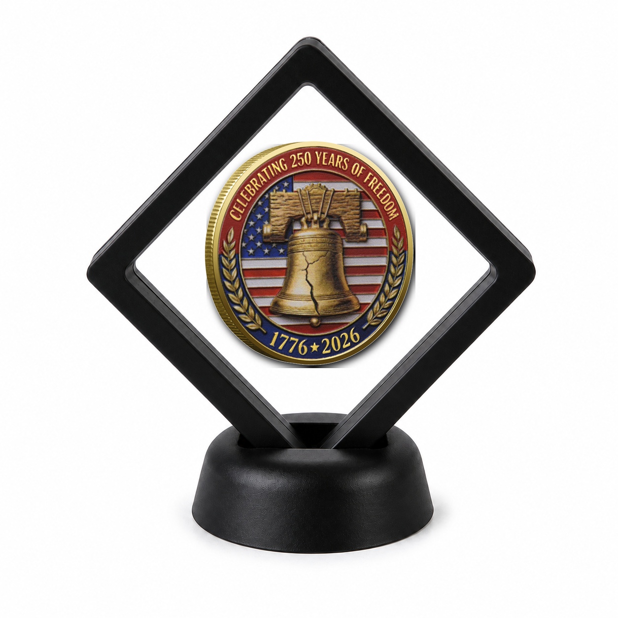250th Anniversary Coin Display Stand with Coin of Choice Challenge Coins 250th Anniversary Coin Display Stand with Coin of Choice Challenge Coins 5