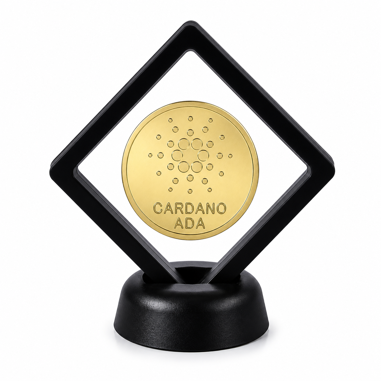 Crypto Coin Display Stand with Coin of Choice Novelty and Replica Bills and Challenge Coins Crypto Coin Display Stand with Coin of Choice Novelty and Replica Bills and Challenge Coins 2