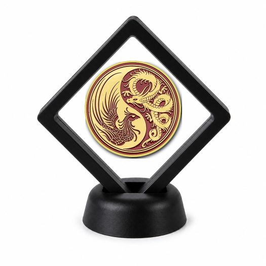 Collector Novelty Coin Display Stand with Coin of Choice Challenge Coins