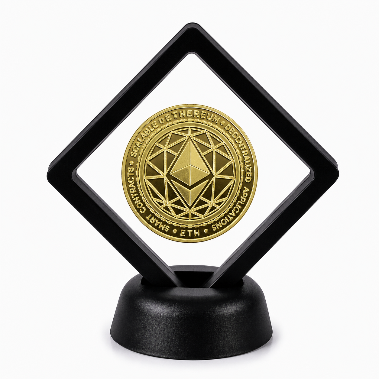 Crypto Coin Display Stand with Coin of Choice Novelty and Replica Bills and Challenge Coins Crypto Coin Display Stand with Coin of Choice Novelty and Replica Bills and Challenge Coins 6