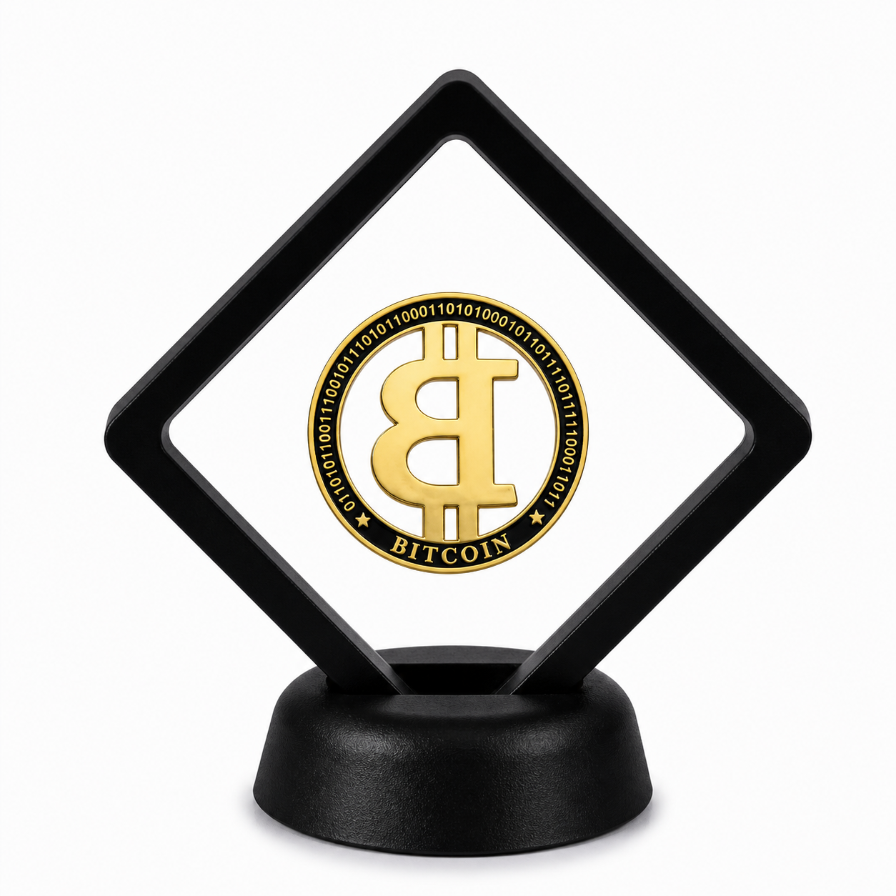 Crypto Coin Display Stand with Coin of Choice Novelty and Replica Bills and Challenge Coins Crypto Coin Display Stand with Coin of Choice Novelty and Replica Bills and Challenge Coins 8