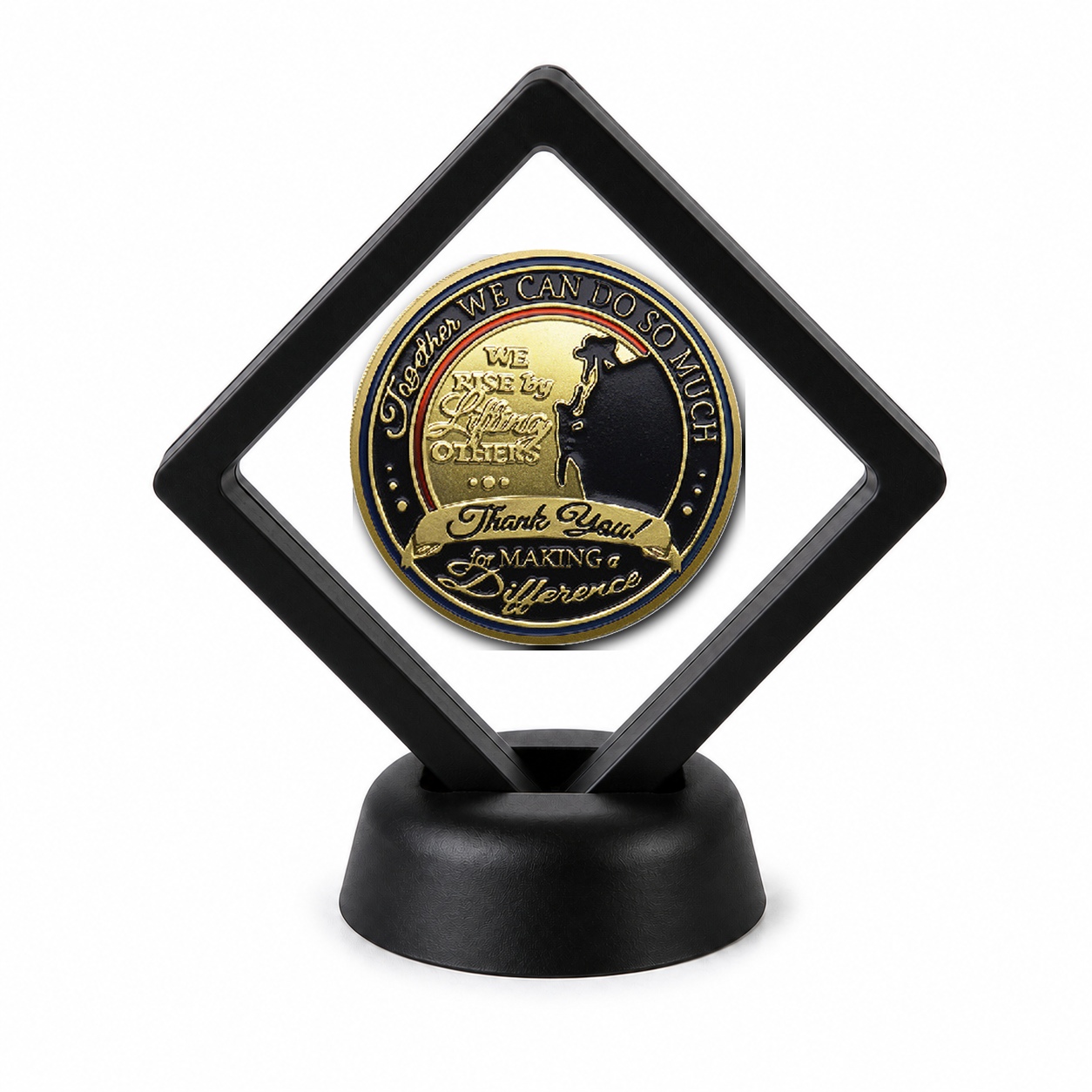 Veterans and Military Coin Display Stand with Coin of Choice Challenge Coins Veterans and Military Coin Display Stand with Coin of Choice Challenge Coins 5