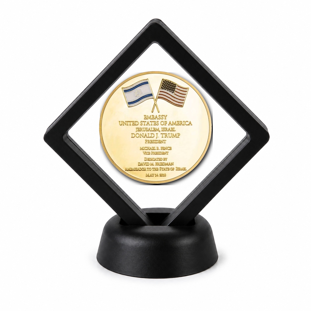 Donald Trump and Political Coin Display Stand with Coin of Choice Challenge Coins Donald Trump and Political Coin Display Stand with Coin of Choice Challenge Coins 17