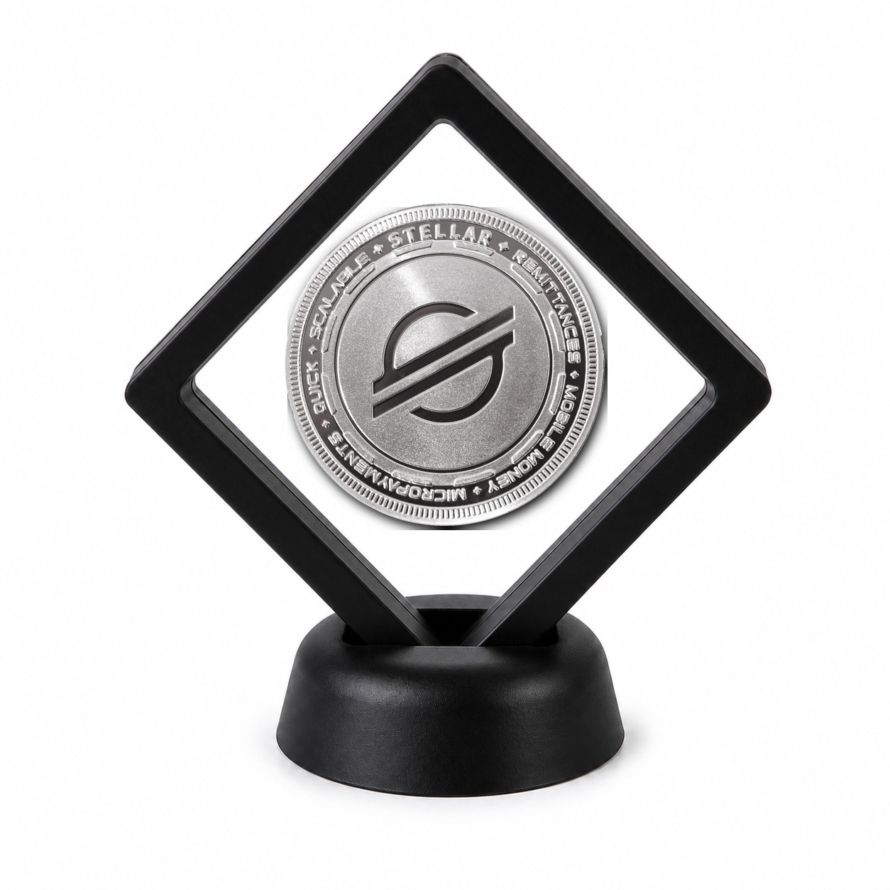 Crypto Coin Display Stand with Coin of Choice Novelty and Replica Bills and Challenge Coins Crypto Coin Display Stand with Coin of Choice Novelty and Replica Bills and Challenge Coins 21