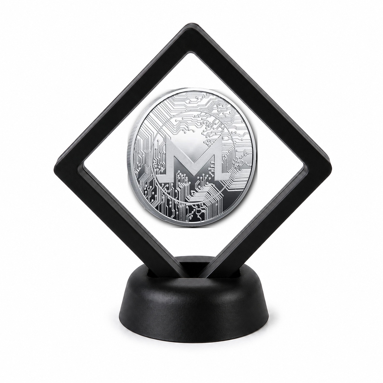 Crypto Coin Display Stand with Coin of Choice Novelty and Replica Bills and Challenge Coins Crypto Coin Display Stand with Coin of Choice Novelty and Replica Bills and Challenge Coins 12