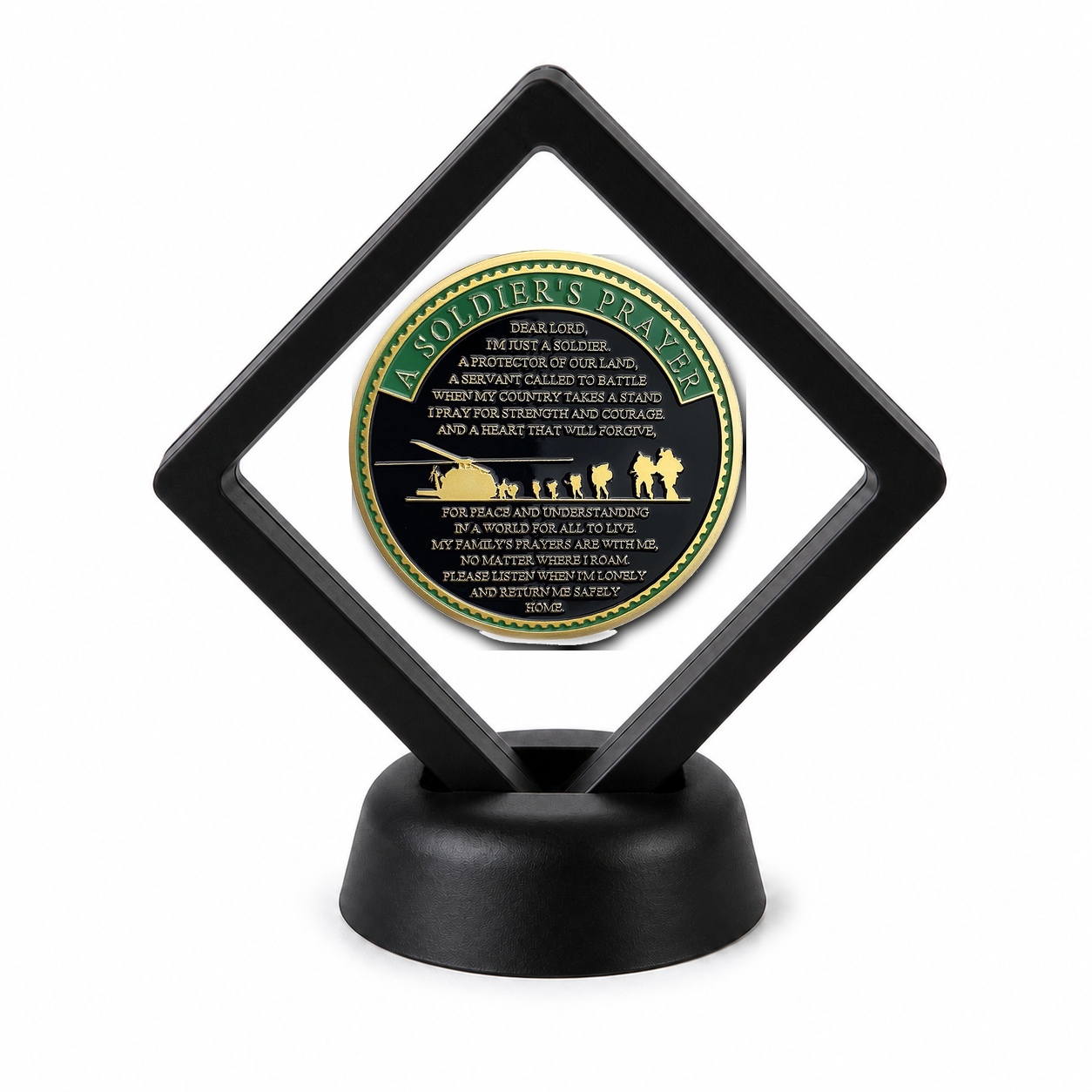 US Army Coin Display Stand with Coin of Choice Army Coins US Army Coin Display Stand with Coin of Choice Army Coins 6