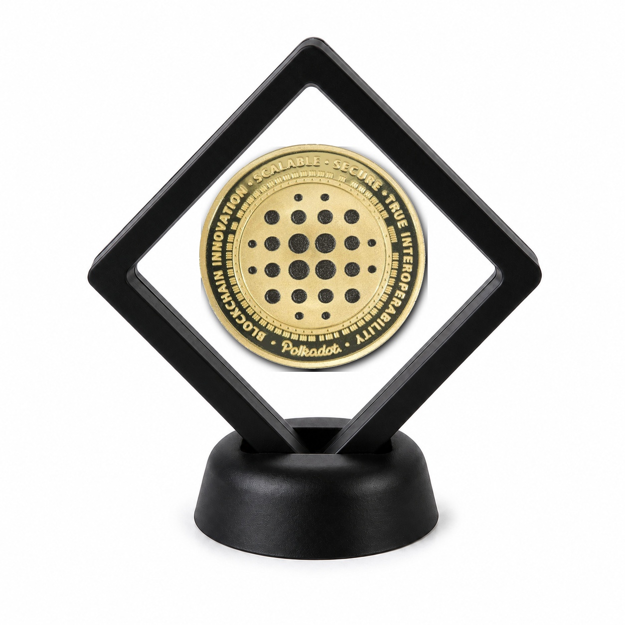 Crypto Coin Display Stand with Coin of Choice Novelty and Replica Bills and Challenge Coins Crypto Coin Display Stand with Coin of Choice Novelty and Replica Bills and Challenge Coins 14