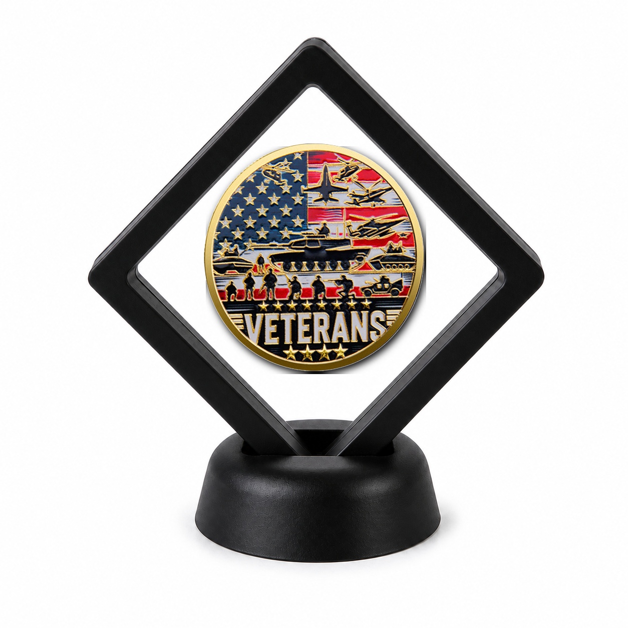 US Army Coin Display Stand with Coin of Choice Army Coins US Army Coin Display Stand with Coin of Choice Army Coins 8