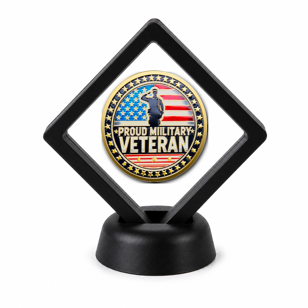 US Army Coin Display Stand with Coin of Choice Army Coins US Army Coin Display Stand with Coin of Choice Army Coins 7