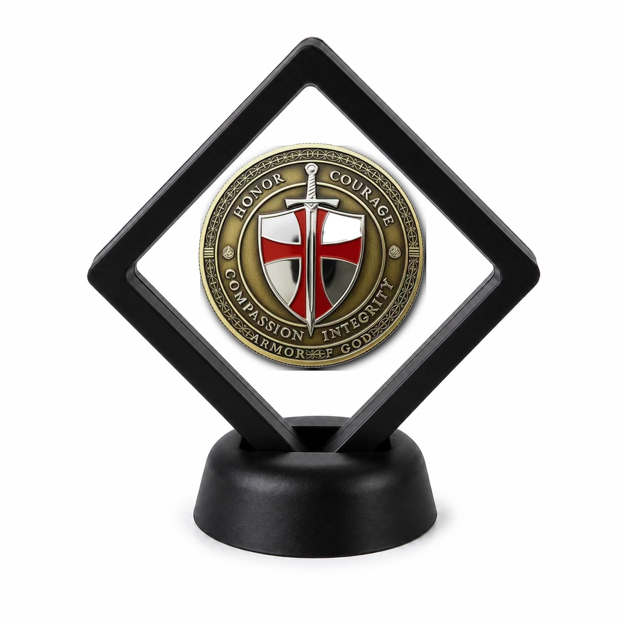 Christian Faith Coin Display Stand with Coin of Choice Challenge Coins Christian Faith Coin Display Stand with Coin of Choice Challenge Coins 5