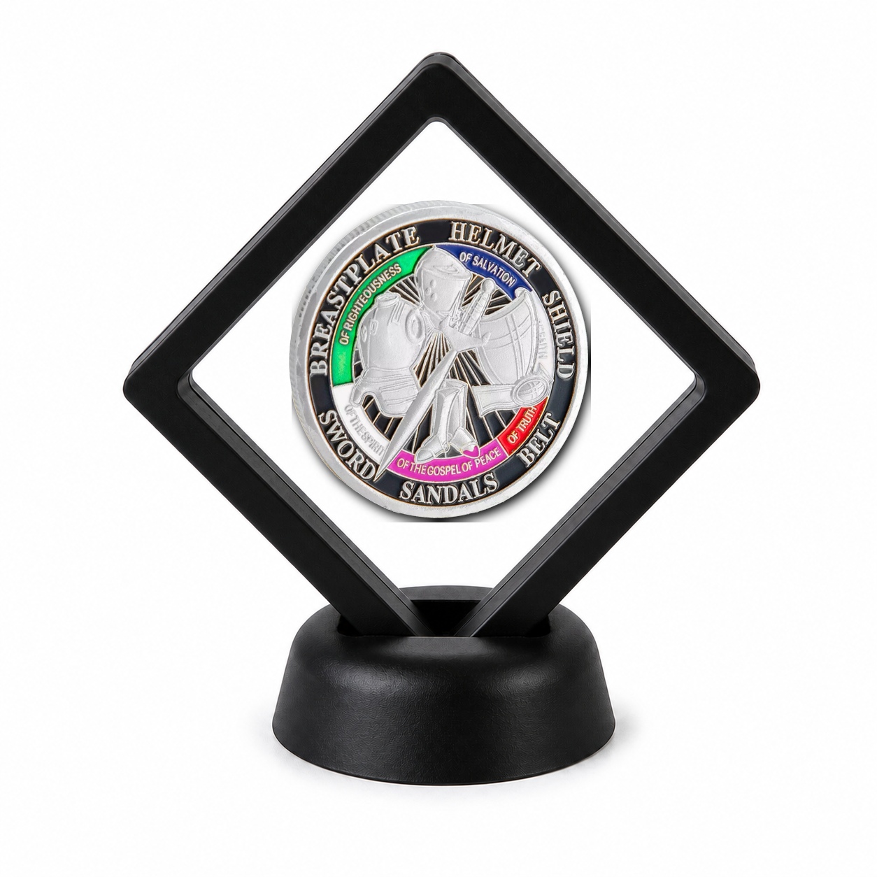 Christian Faith Coin Display Stand with Coin of Choice Challenge Coins Christian Faith Coin Display Stand with Coin of Choice Challenge Coins 22