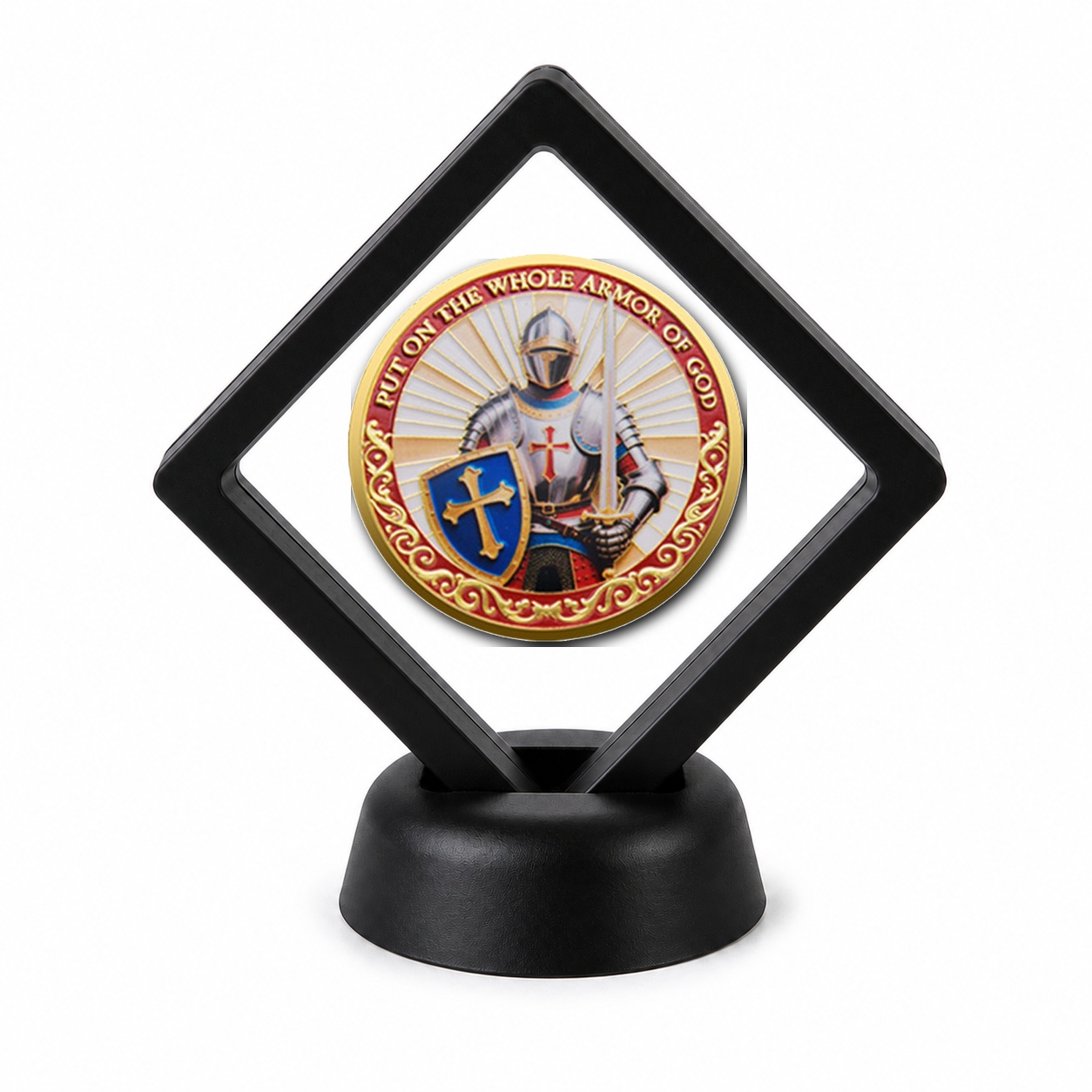 Christian Faith Coin Display Stand with Coin of Choice Challenge Coins Christian Faith Coin Display Stand with Coin of Choice Challenge Coins 11
