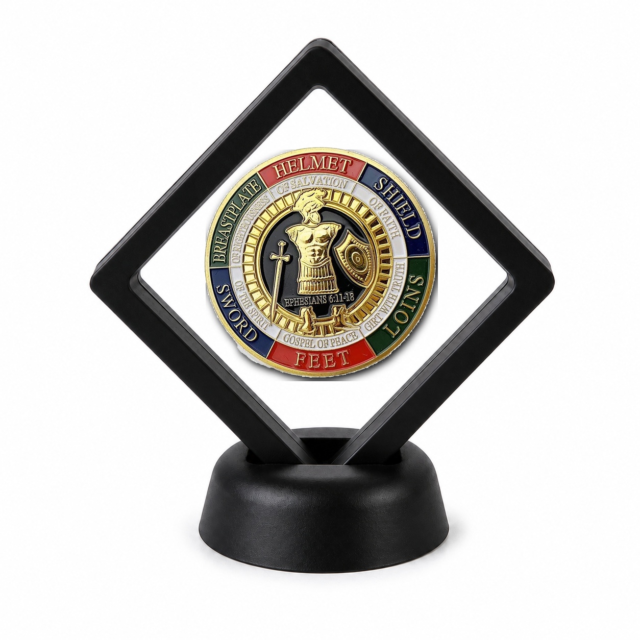 Christian Faith Coin Display Stand with Coin of Choice Challenge Coins Christian Faith Coin Display Stand with Coin of Choice Challenge Coins 27