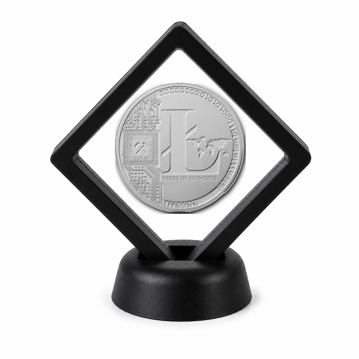 Crypto Coin Display Stand with Coin of Choice Novelty and Replica Bills and Challenge Coins Crypto Coin Display Stand with Coin of Choice Novelty and Replica Bills and Challenge Coins 17