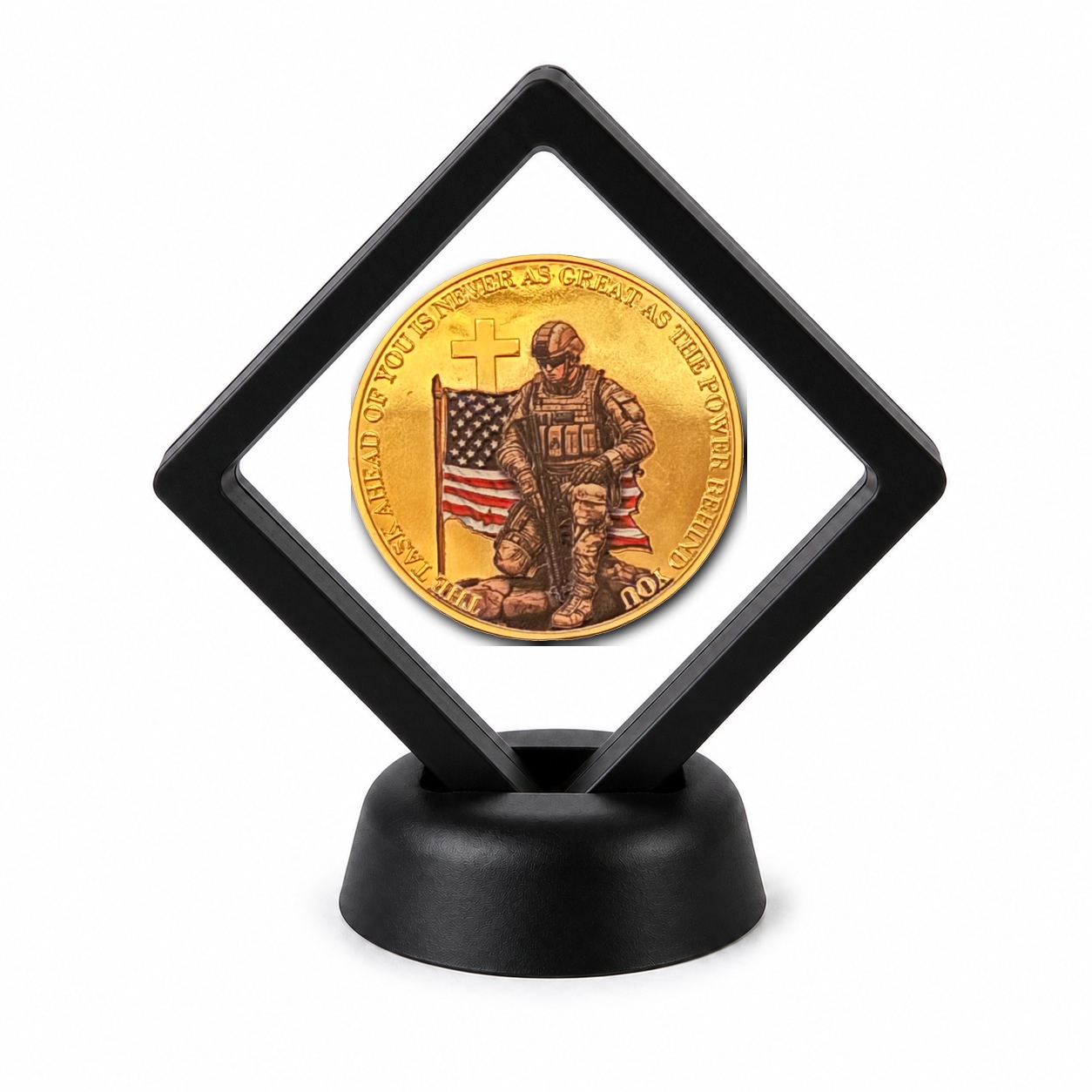 US Army Coin Display Stand with Coin of Choice Army Coins US Army Coin Display Stand with Coin of Choice Army Coins 9