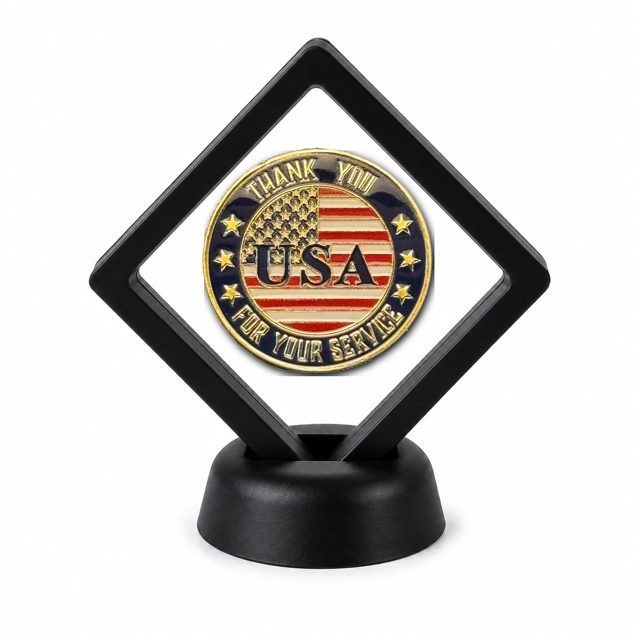Veterans and Military Coin Display Stand with Coin of Choice Challenge Coins Veterans and Military Coin Display Stand with Coin of Choice Challenge Coins 13