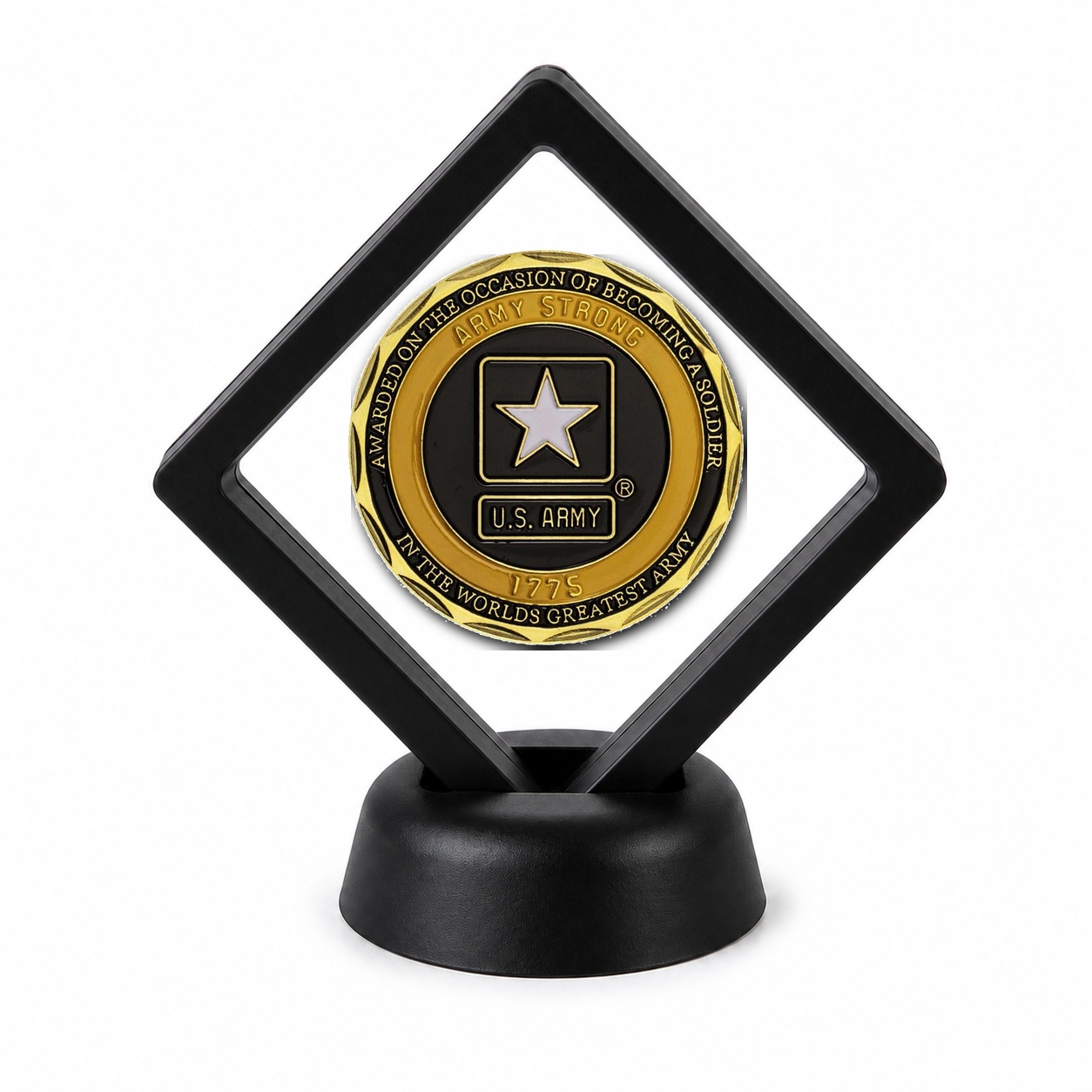 US Army Coin Display Stand with Coin of Choice Army Coins US Army Coin Display Stand with Coin of Choice Army Coins 17
