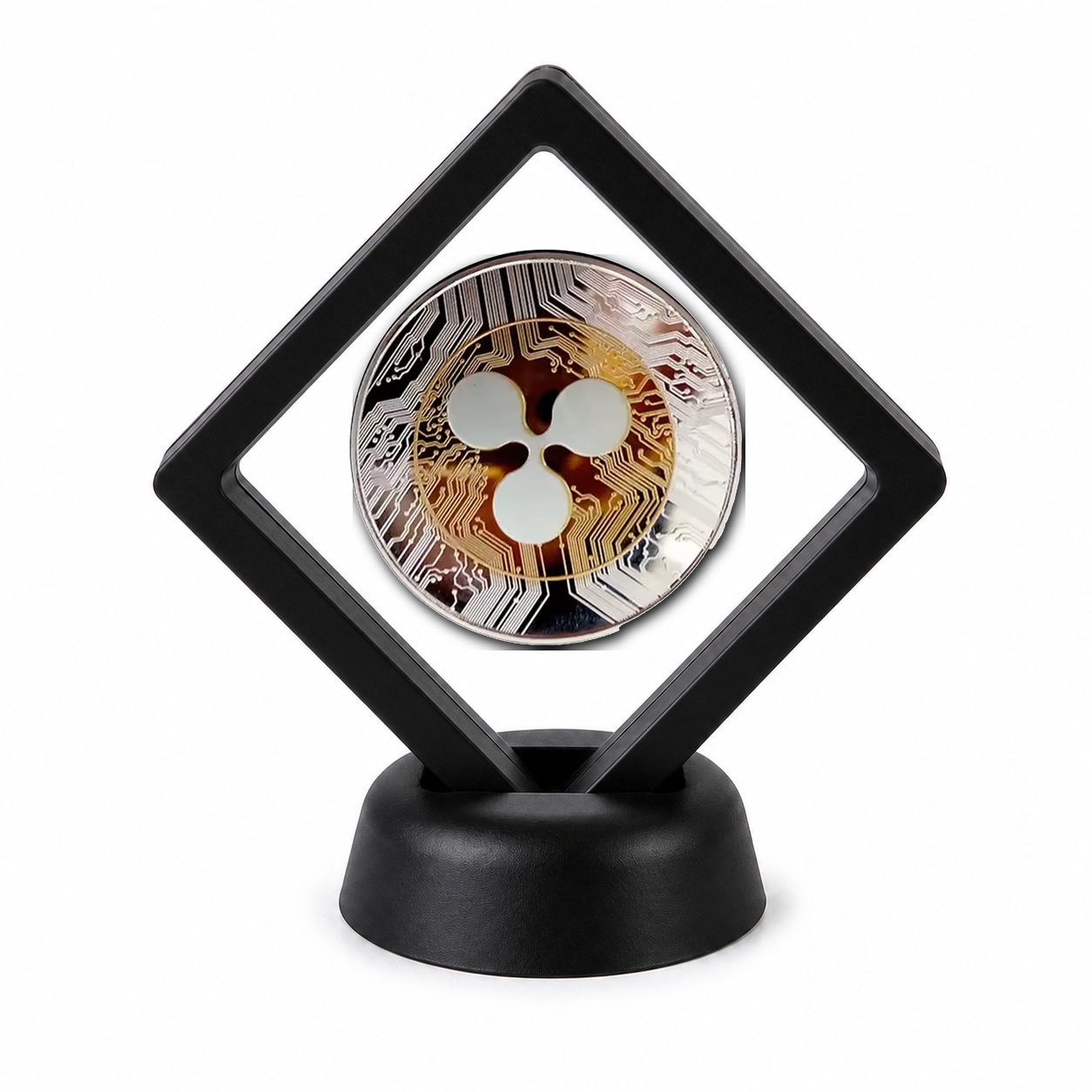 Crypto Coin Display Stand with Coin of Choice Novelty and Replica Bills and Challenge Coins Crypto Coin Display Stand with Coin of Choice Novelty and Replica Bills and Challenge Coins 25