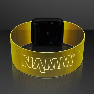 Personalized Laser Etched LED Bracelets Light Up Bracelets