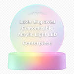 Laser Engraved - Customizable Acrylic Light LED Table Decoration